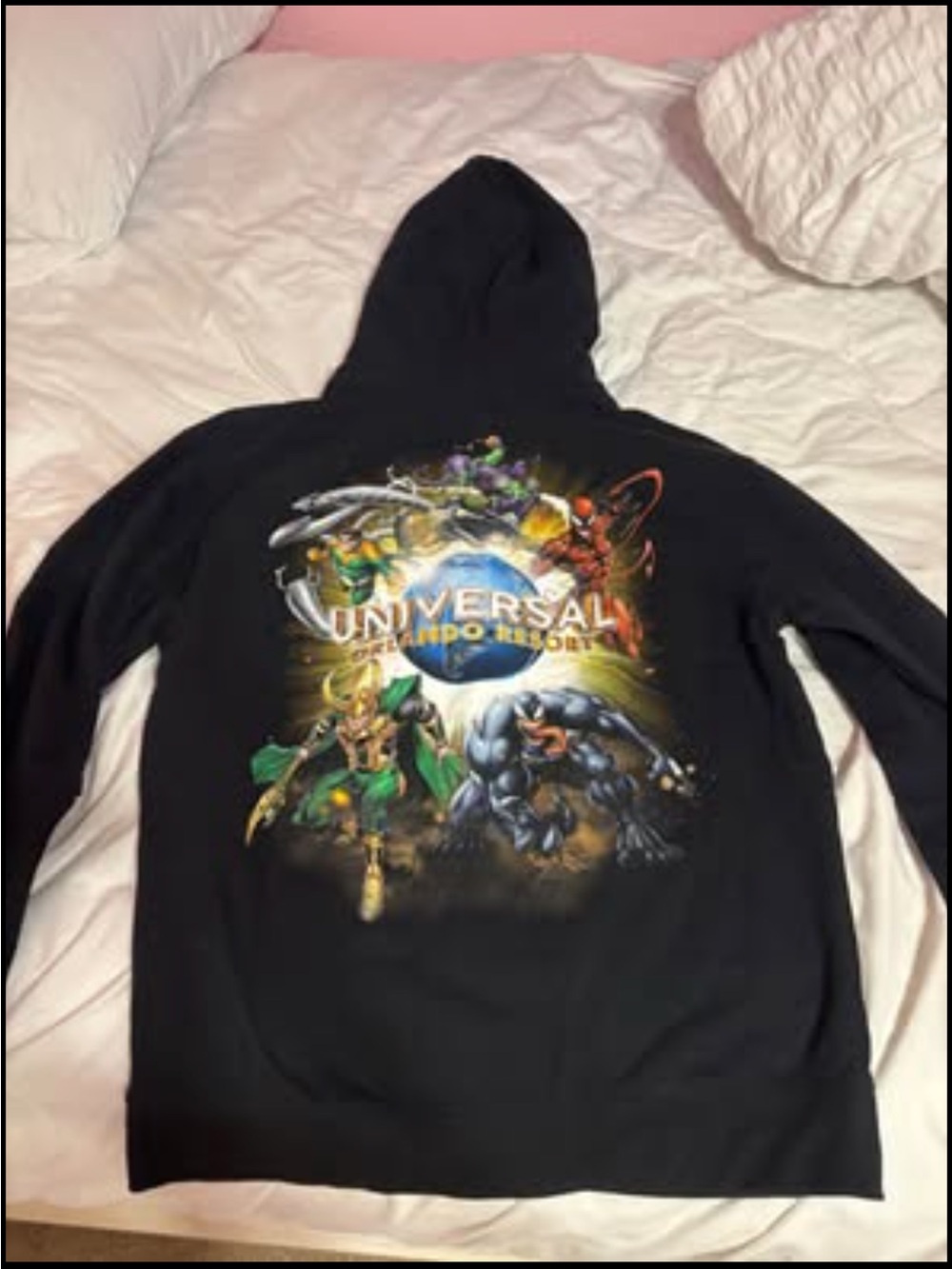 Universal Orlando Resort Black Graphic Hoodie
